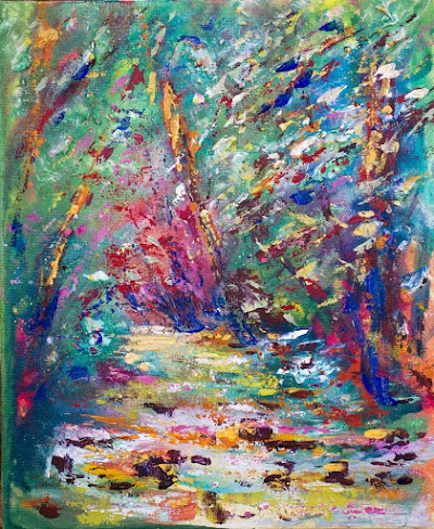 'The Power of Colour' Palette knife painting Art Classes with Zsuzsanna Pataki, artist